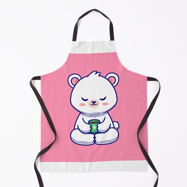 Item preview, Adorable Baby Polar Bear Savoring a Coffee Cup designed and sold by hjian8219.