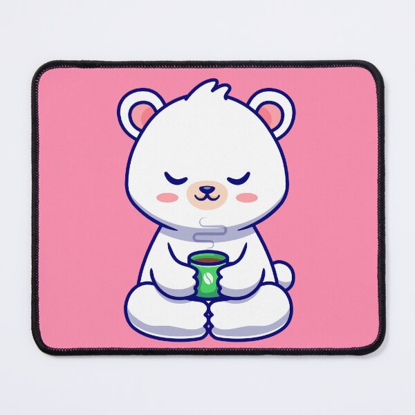 Item preview, Adorable Baby Polar Bear Savoring a Coffee Cup designed and sold by hjian8219.
