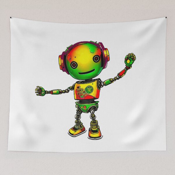 Artikelvorschau, Reggae-Roboter entworfen und verkauft von reggaeartgifts.