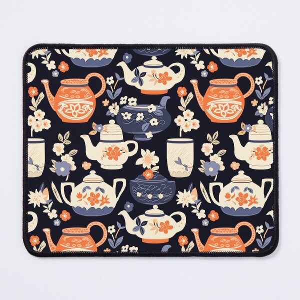 Item preview, Tea time japanese relax black designed and sold by Alessandro Remo Mazzoni Remotextiles.