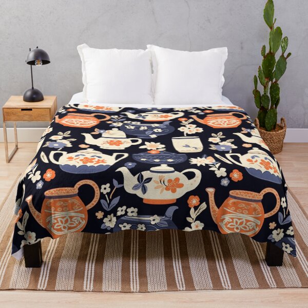 Item preview, Tea time japanese relax black designed and sold by Alessandro Remo Mazzoni Remotextiles.