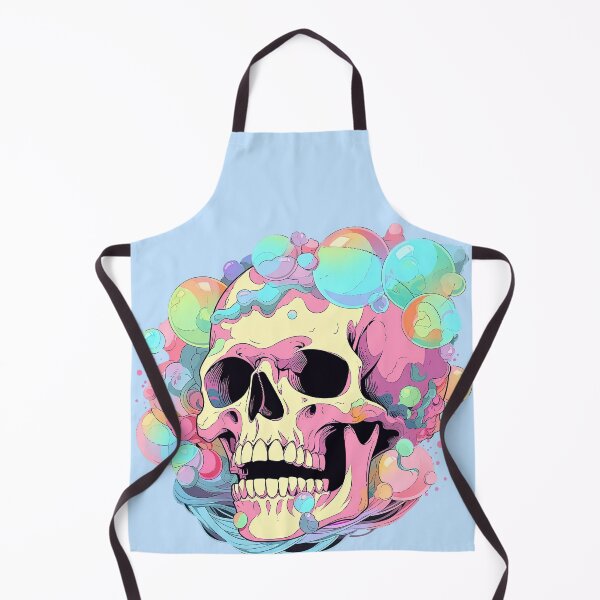 Item preview, Colorful Bubblegum Skull Lollipop Pink and Blue Sweets Juicy Spooky Halloween designed and sold by BubbleBone.