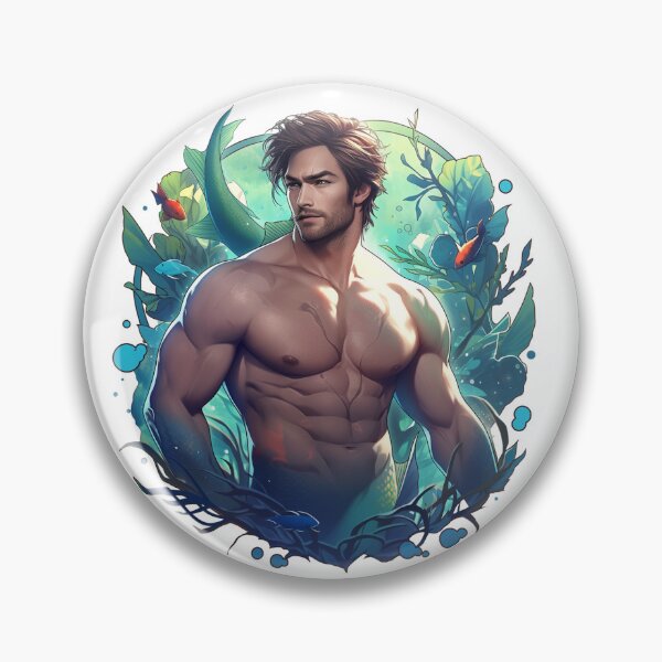 Aperçu de l'œuvre Triton hollywoodien créée et vendue par Solace Sparkles.