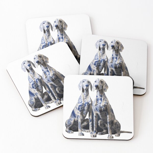 Item preview, Great Danes with blue willow style design designed and sold by Kristylynn757.