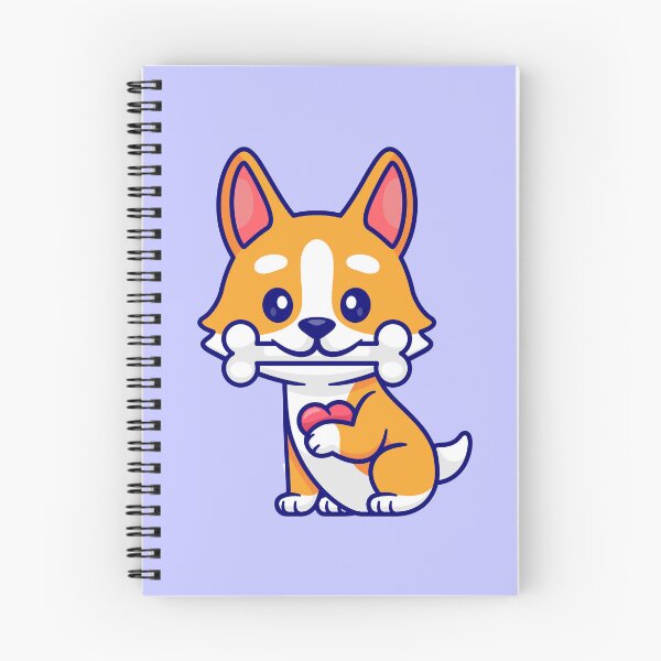 Item preview, Adorable Corgi Pup Sharing Love and a Bone: Cartoon Vector Icon designed and sold by hjian8219.