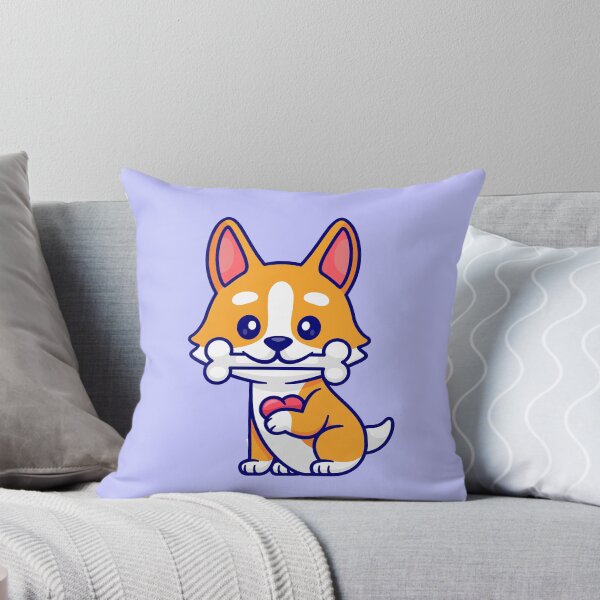 Item preview, Adorable Corgi Pup Sharing Love and a Bone: Cartoon Vector Icon designed and sold by hjian8219.