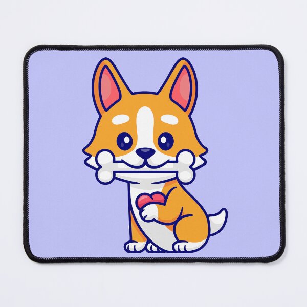 Item preview, Adorable Corgi Pup Sharing Love and a Bone: Cartoon Vector Icon designed and sold by hjian8219.