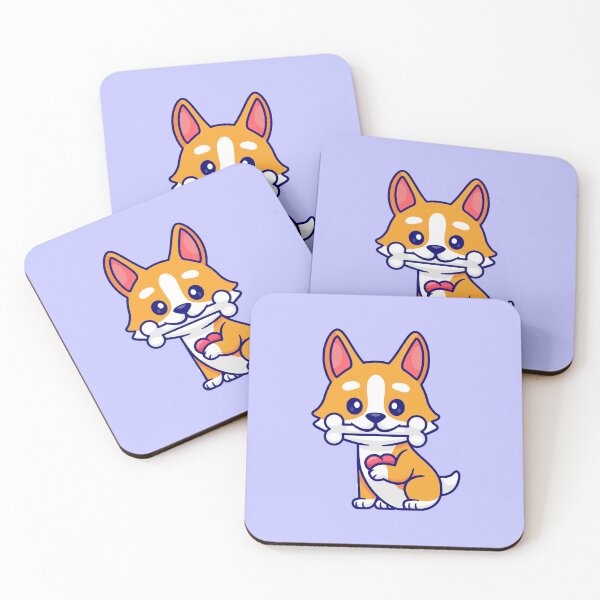 Item preview, Adorable Corgi Pup Sharing Love and a Bone: Cartoon Vector Icon designed and sold by hjian8219.