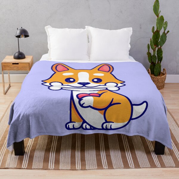 Item preview, Adorable Corgi Pup Sharing Love and a Bone: Cartoon Vector Icon designed and sold by hjian8219.