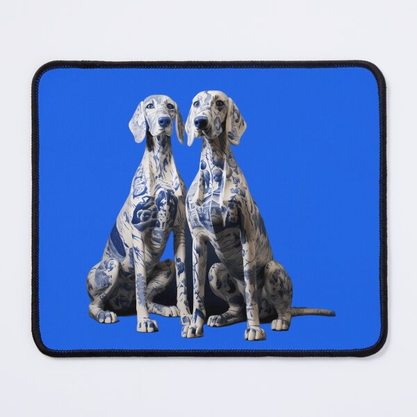 Item preview, Great Danes with blue willow style design designed and sold by Kristylynn757.