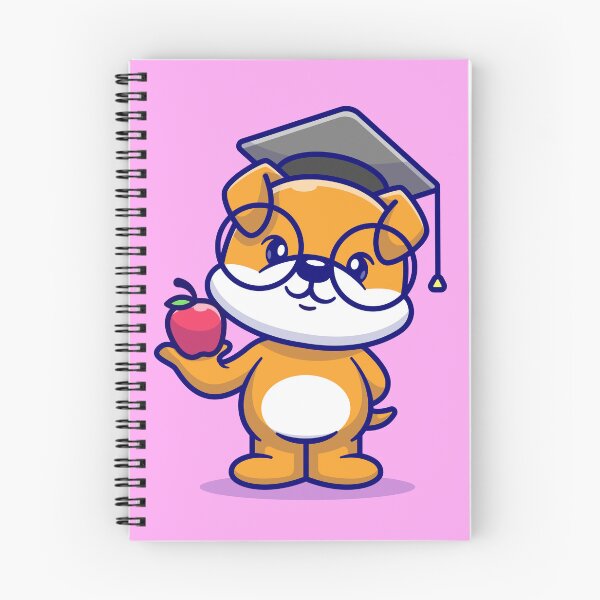 Item preview, Scholarly Pooch: Cartoon Vector Icon designed and sold by hjian8219.