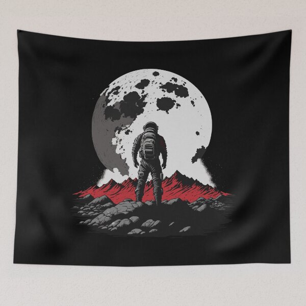 Item preview, Astronaut Contemplating Big Planet in Space designed and sold by wingstar.