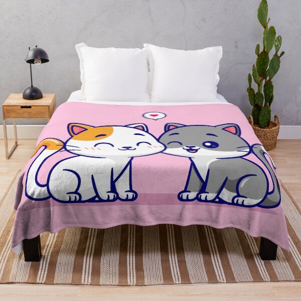 Item preview, Playful Cat Couple: Cartoon Vector Icon designed and sold by hjian8219.