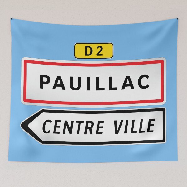 Item preview, Pauillac, France Village Road Sign designed and sold by travelwitheric.