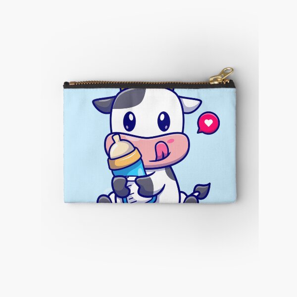 Item preview, Adorable Calf with Milk: Cartoon Vector Icon designed and sold by hjian8219.