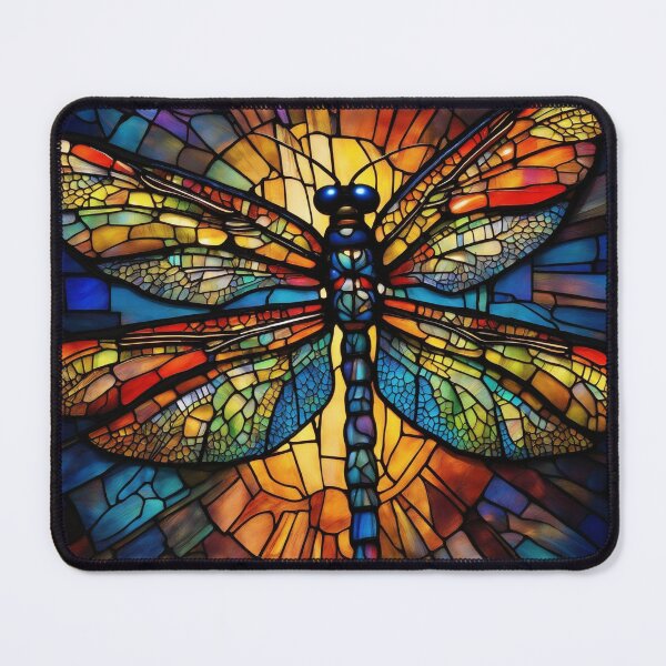 Item preview, Dragonfly Stained Glass Art designed and sold by druidwolfart.