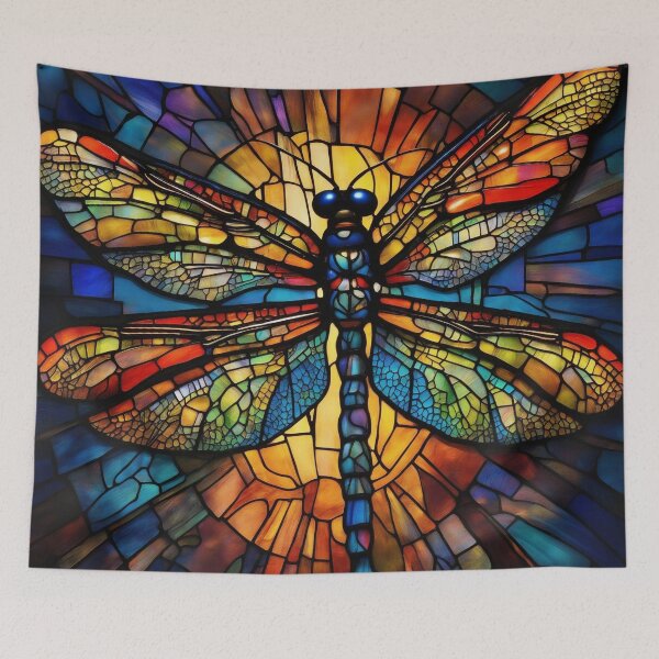 Item preview, Dragonfly Stained Glass Art designed and sold by druidwolfart.