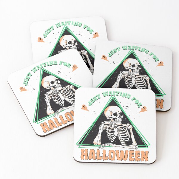 Item preview, Just Waiting for Halloween, Happy Halloween | Whimsical Autumn and Halloween Delights Collection designed and sold by Ali Doodles.