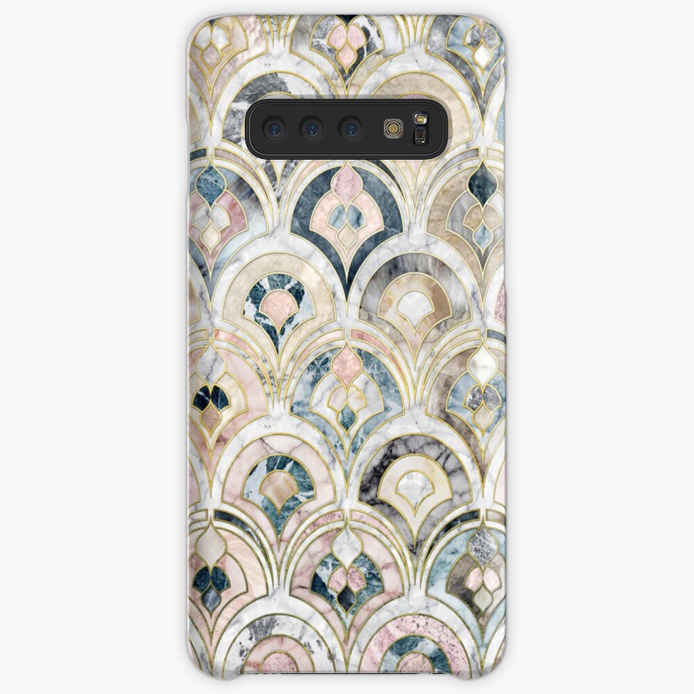 Art Deco Marble Tiles in Soft Pastels Case & Skin for Samsung Galaxy