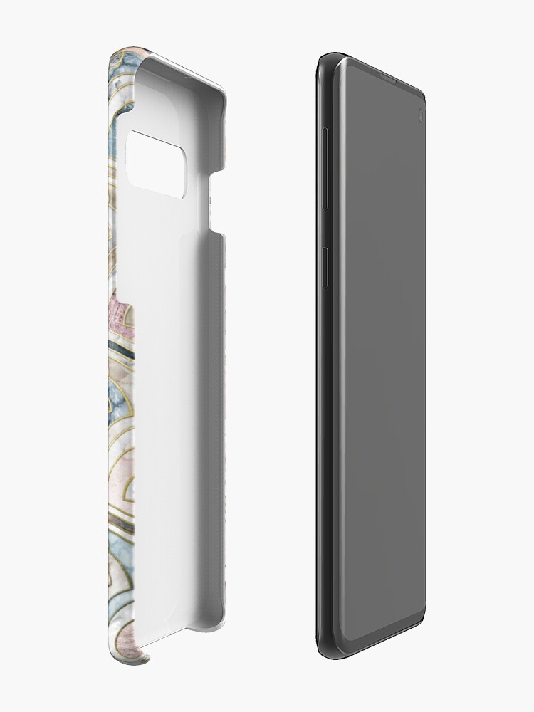 Alternate view of Art Deco Marble Tiles in Soft Pastels Case & Skin for Samsung Galaxy