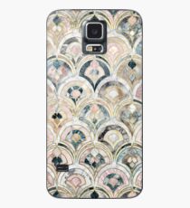 Art Deco Marmorfliesen in weichen Pastellfarben Hülle & Klebefolie für Samsung Galaxy