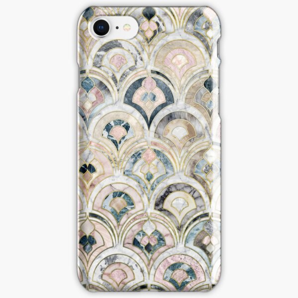 Art Deco Marble Tiles in Soft Pastels iPhone Snap Case