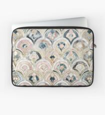 Funda para portátil Azulejos de mármol Art Deco en pasteles suaves