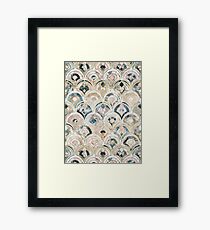 Art Deco Marble Tiles in Soft Pastels Framed Print