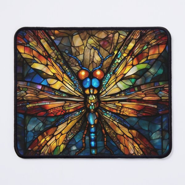 Item preview, Dragonfly Stained Glass Art designed and sold by druidwolfart.