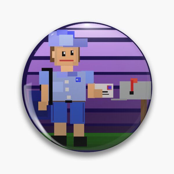 Item preview, Mailman Pixel Cube Delivery designed and sold by Sparkleweather.