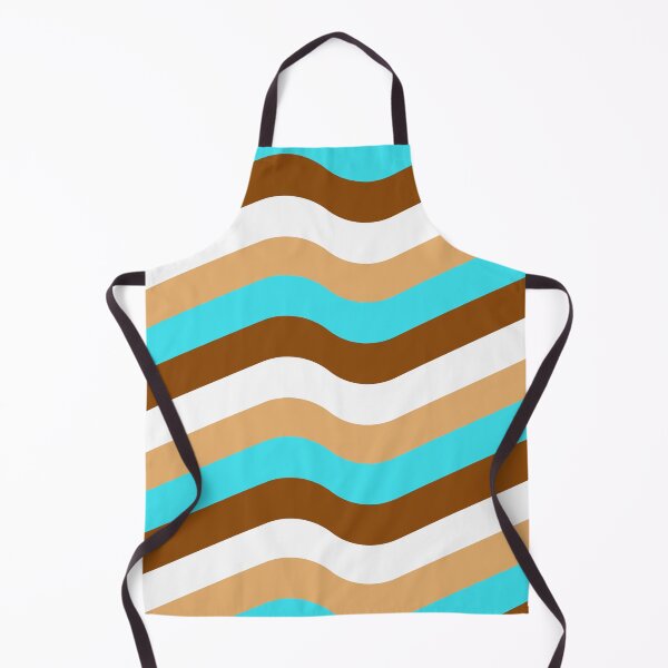 Item preview, Retro Turquoise Brown Waves designed and sold by 247vibes.
