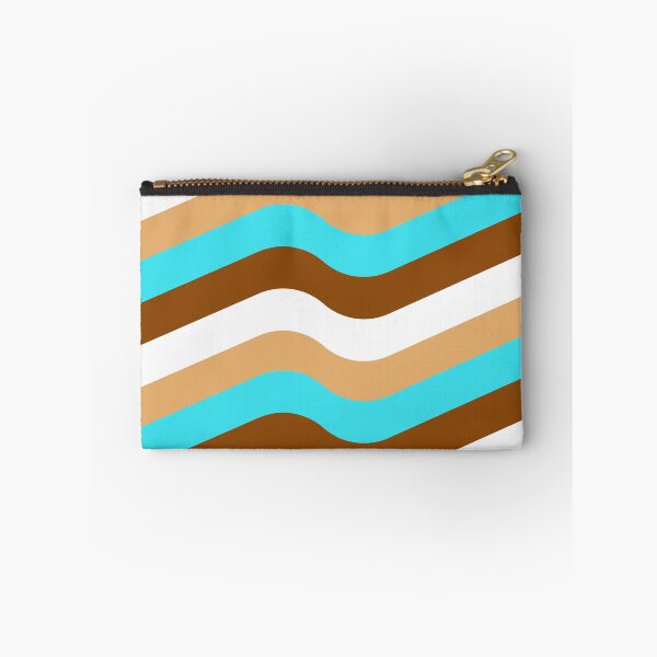 Item preview, Retro Turquoise Brown Waves designed and sold by 247vibes.