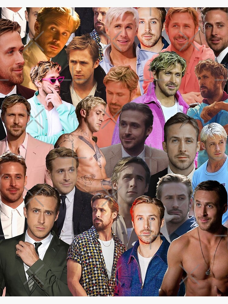 Ryan Gosling Photo Collage Pillowcase