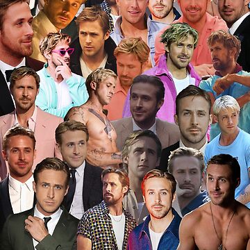 Ryan Gosling Photo Collage Throw Pillow for Sale by T-shirtakStore