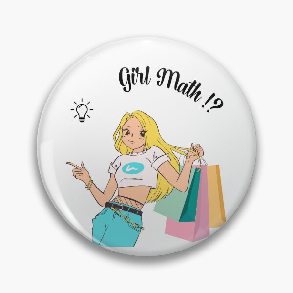 Item preview, Girl Math Golden Hair Girl Shopping designed and sold by netfires.
