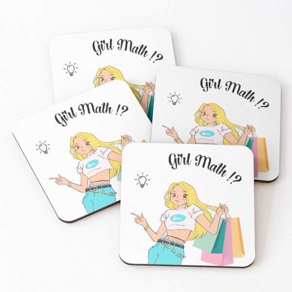 Item preview, Girl Math Golden Hair Girl Shopping designed and sold by netfires.