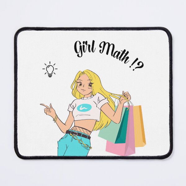 Item preview, Girl Math Golden Hair Girl Shopping designed and sold by netfires.