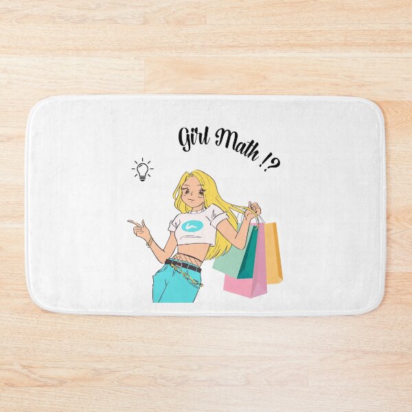 Item preview, Girl Math Golden Hair Girl Shopping designed and sold by netfires.