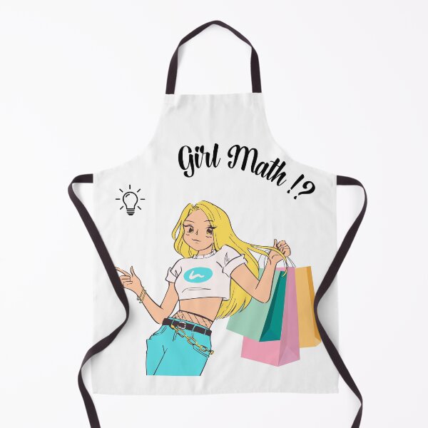 Item preview, Girl Math Golden Hair Girl Shopping designed and sold by netfires.