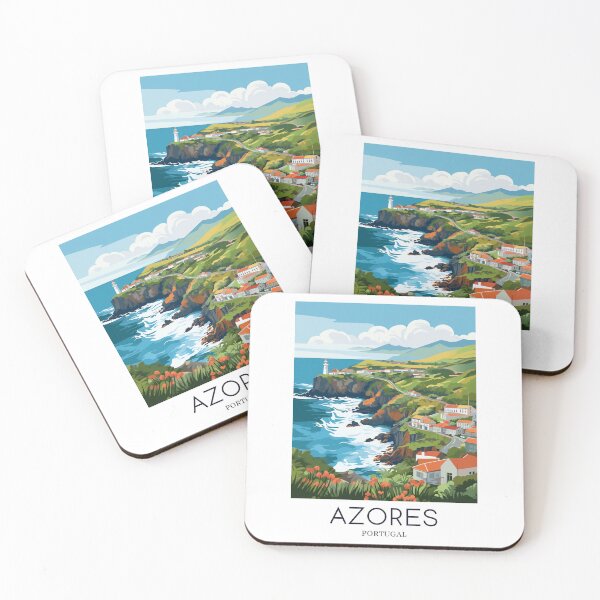 Item preview, A Pop Art Travel Print of Azores - Portugal designed and sold by StudioRedKoala.
