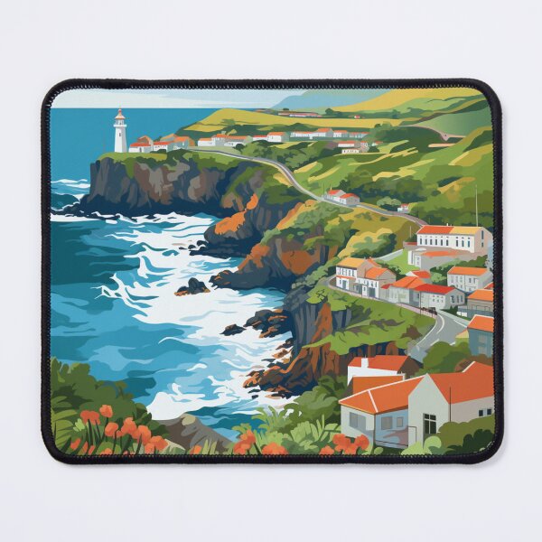 Item preview, A Pop Art Travel Print of Azores - Portugal designed and sold by StudioRedKoala.