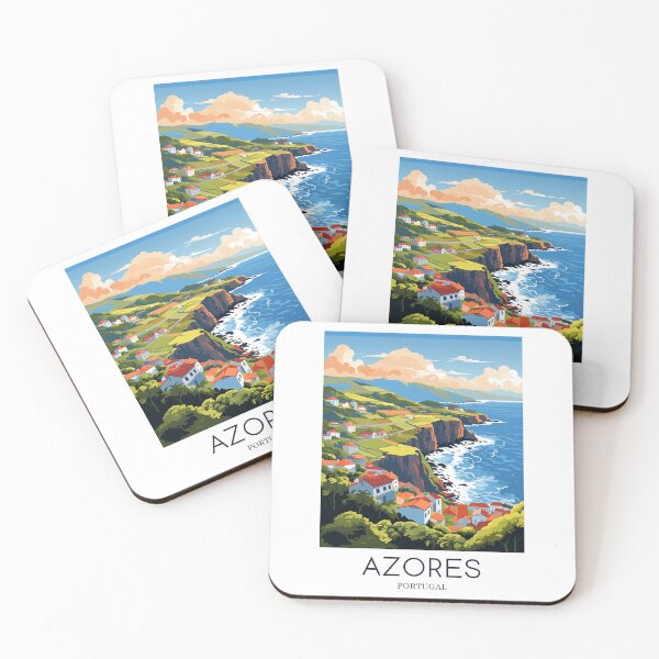 Item preview, A Pop Art Travel Print of Azores - Portugal designed and sold by StudioRedKoala.