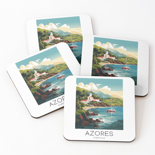 Item preview, A Pop Art Travel Print of Azores - Portugal designed and sold by StudioRedKoala.