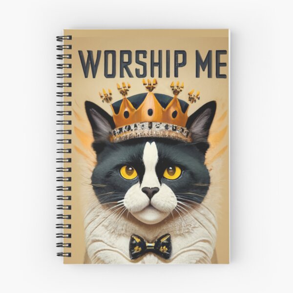 Item preview, Worship Me - The Royal Tuxedo Cat #2 designed and sold by Electric-Easel.