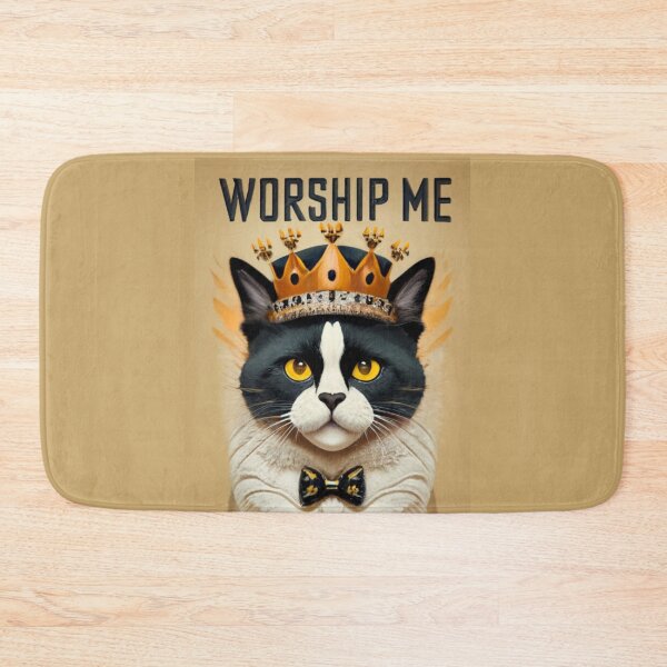 Item preview, Worship Me - The Royal Tuxedo Cat #2 designed and sold by Electric-Easel.
