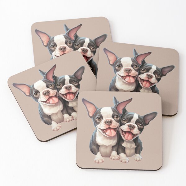 Item preview, Puppy Pals: Boston Terrier Duo designed and sold by Christfield.