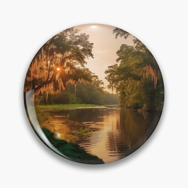 Item preview, "Louisiana Bayou at Sunset" by Tony DuPuis designed and sold by tony777.