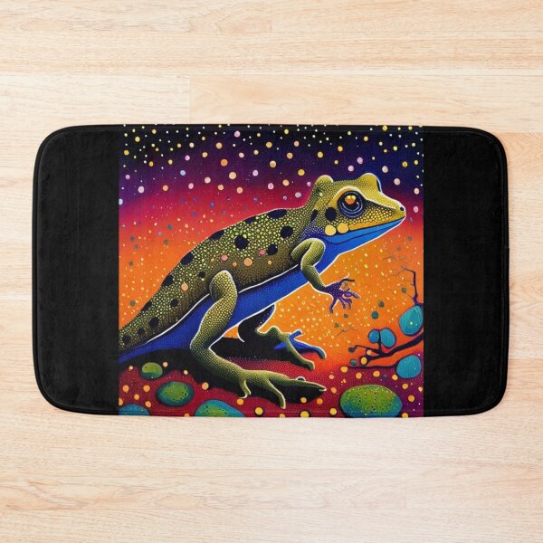 Item preview, Australian Gecko Aboriginal Dot Art Painting Colourful designed and sold by Michael Voyler.