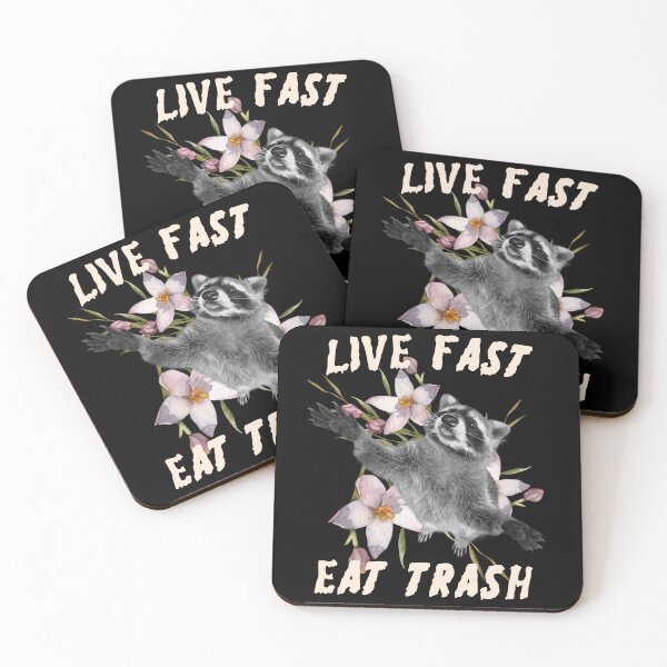 Item preview, Live Fast Eat Trash  designed and sold by ArtofAddison.
