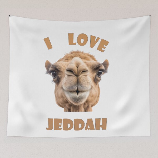 Item preview, I Love Jeddah camels designed and sold by HasinthaRed.